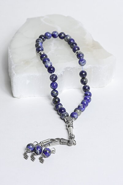 Zümrüt Doğal Taş Official Ροζάριο από φυσική πέτρα Λάπις Λάζουλι, κομμένο σε ...