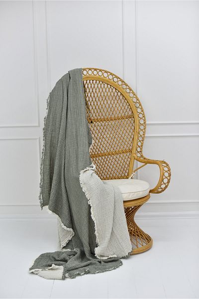 Natural Meet Maya Single 100% Cotton Muslin Bedspread 160X240 cm
