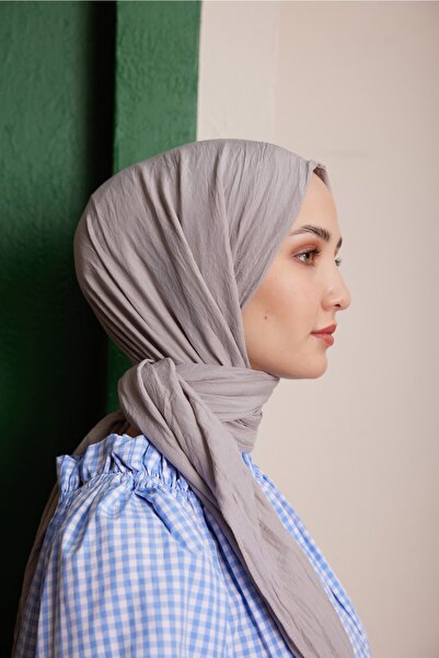 Gülsoy شال نسائي ناعم ومريح حجري - 01