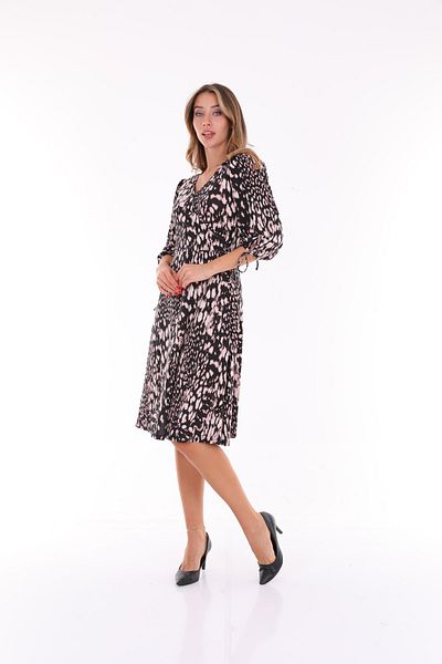 MEGHAN L.A Rochie din țesătură elastică cu model șarpe