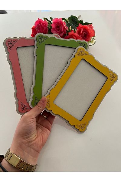 samsunlazer 3 Pieces Wooden 10x15 Size Colorful Horizontal Vertical Frame
