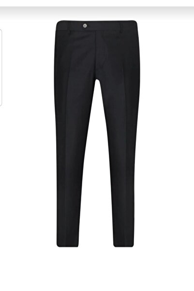 SÜVARİ Rahat Kalıp Siyah Erkek Kumaş Pantolon