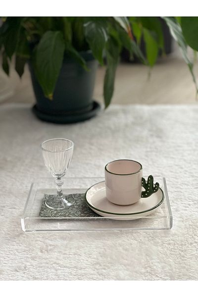 Buber Design Single Transparent Plexiglass Tray 14x22 Presentation Tray