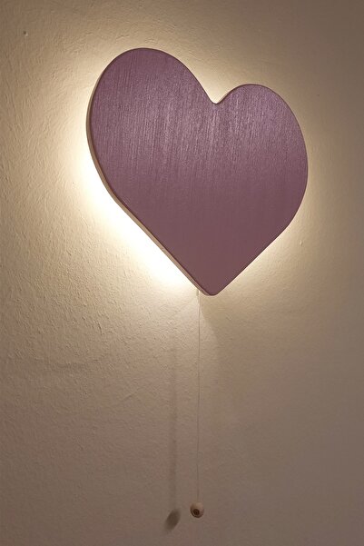 Coolkids Studio Bebek Çocuk Odası Kalp Gece Lambası, Pembe