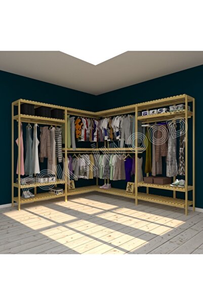 Fokai Wood Cuento - Açık Ahşap Gardırop - Robot Süpürge Kullanımı Için Uygundur