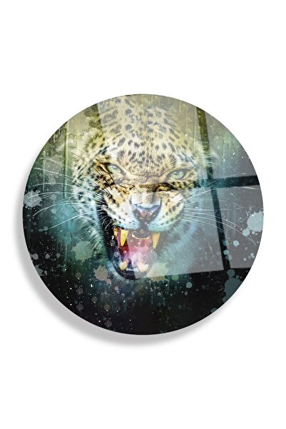 EMYA HOME Tablou din sticlă leopard