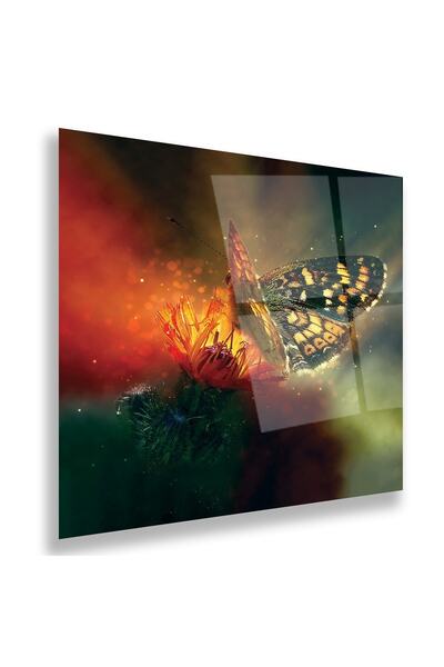 EMYA HOME Pictură pe sticlă Fluture