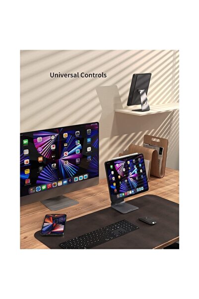 m.tk moveteck Ipad Pro 12.9 Inç Manyetik Magsafe Metalik Ipad Standı Tutucu 360 Derece Dönen
