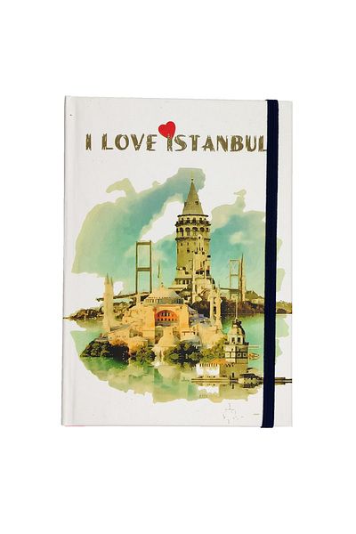 Limmy Caiet cu cauciuc A5 Notepad Nedatat Agenda Istanbul