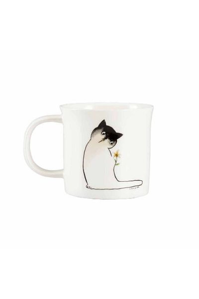 Paşabahçe Selçuk Demirel Cat Porcelain Mug