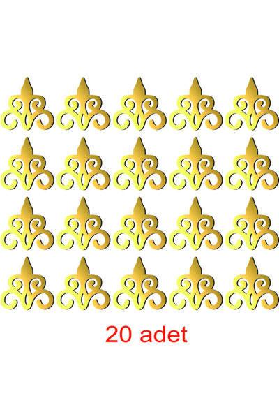 HomeJamin Pleksi Ayna Dekor Gold Renk Duvar Dekor 20 Adet Adet Boyutu 10x10cm