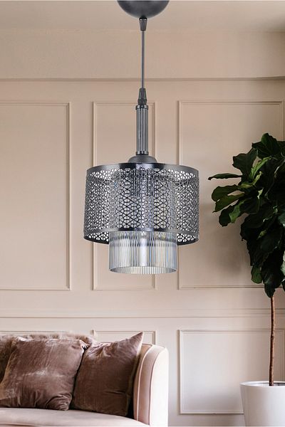 DEDE Single Motif Pendant Lamp Chandelier Black