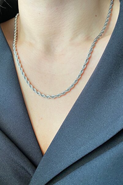 Ressia قلادة بتصميم حلزوني مطلية بالفضة