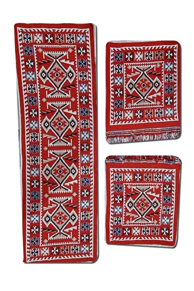 Algelsineve طقم سجادة أوتوماتيكية من الكليم العتيق، لمركبات الركاب، 3 قطع 40x...