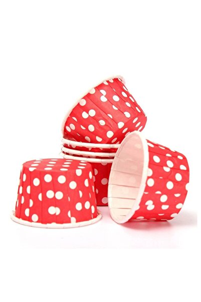 adin tasarım Christmas Muffin Capsule Red 50 Pieces Large Christmas Cupcake C...