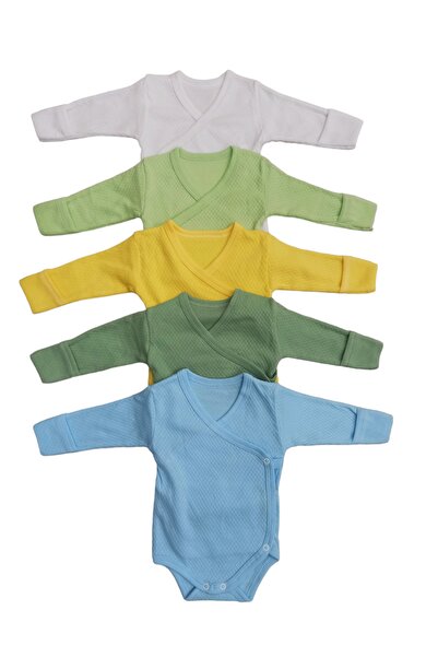 bebedino Long Sleeve, Gloves, Snap Fastener, Double Breasted Badi, Pack of 5