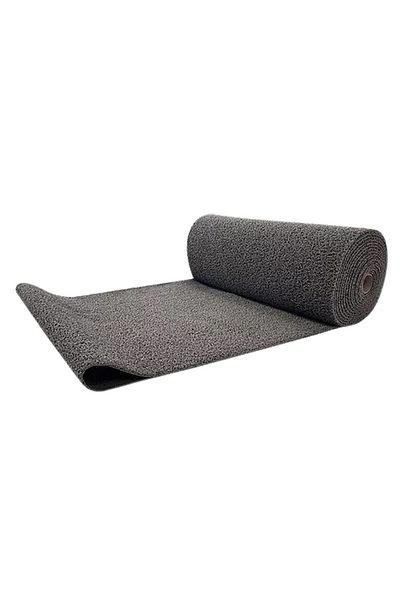 KARMAŞIK PASPAS Non-Slip Pvc Doormat Z Mat for Curly Interior and Exterior All Wet Floor (Gray)