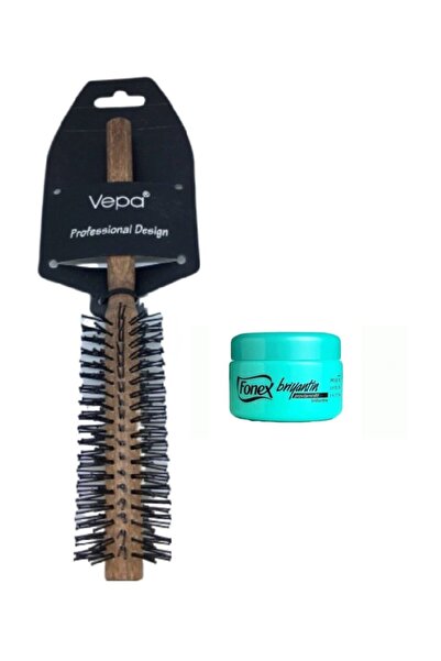 Fonex Saç Şekillendirme Seti - Yan Fön Fırçası + Briyatin Jöle