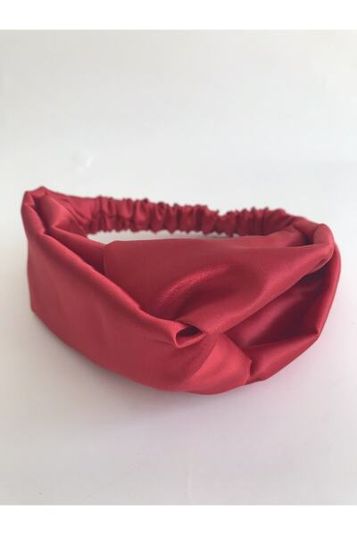 PratikDikisco Women's Red Satin Knot Hair Band