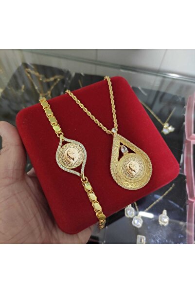 HAYALLER ÜLKESİ Çeyrek Uyumlu Kolye Künye Seti
