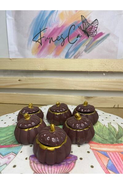 VioletKonseptt 6 Lı Kabak Sunumluk