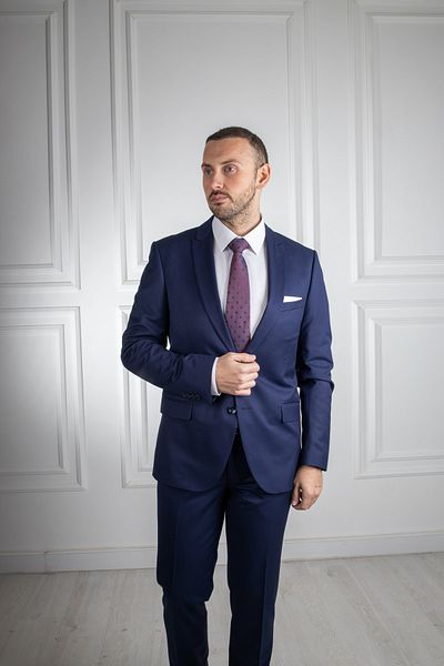 Sarar Interview Tedrick Special Slim Fit Navy Blue Suit