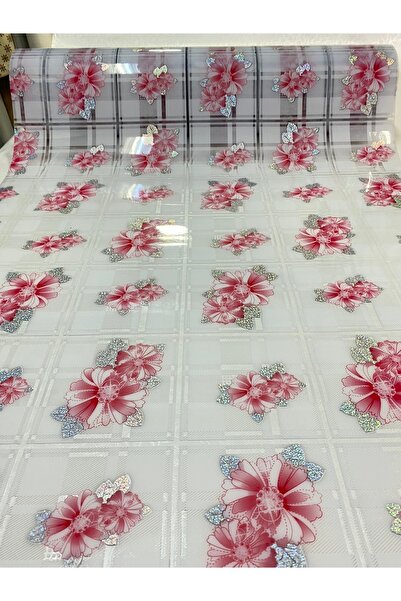 ANTİSAL Şeffaf Pvc Desenli Masa Örtüsü 1,4 mm En 80 cm
