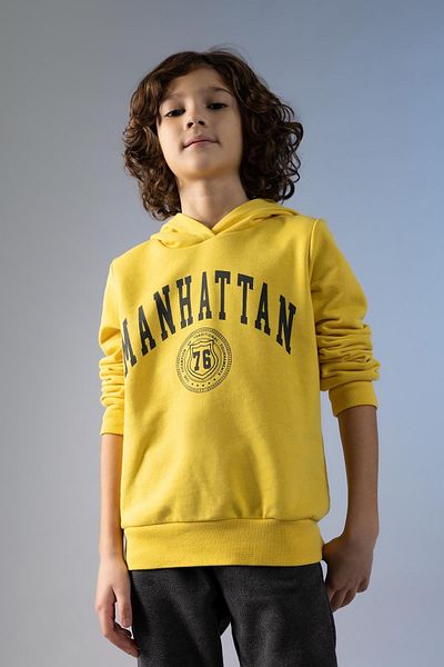 DeFacto Boy's Hooded Printed Sweatshirt Z4596a623sp