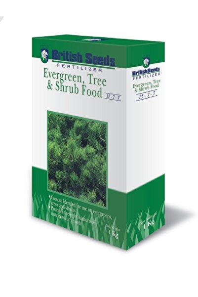 British Seeds - 15-7-7 Herdem Yeşil Ağaç Ve Çalı Gübresi - 1 Kg -