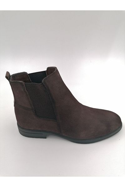 FRANCO MEN B02 Καφέ Suede Γνήσιες Δερμάτινες Ελαστικές Μπότες