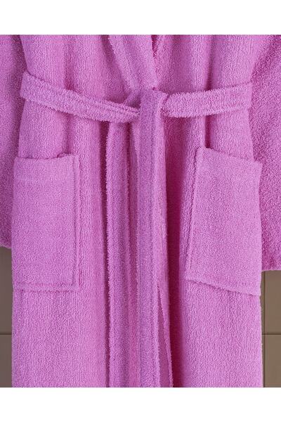 Eymir Home Collection Adult Women's Bathrobe Curly Shawl Collar