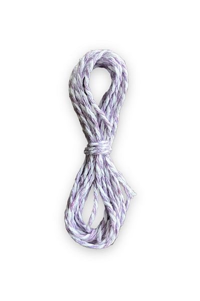 alfa tasarım atölyesi Gift Packing Rope, Ornamental Rope - 3 Meters - Purple White Color