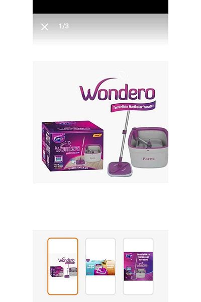Parex Wondero Automatic Cleaning Set - Clean & Dirty Water Separation Feature