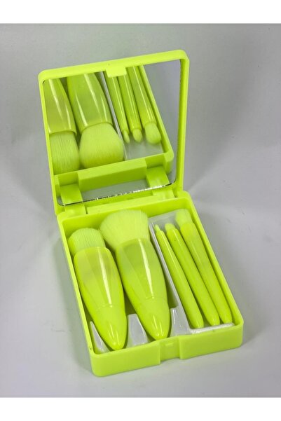 Lady Beauty مجموعة فرش مكياج مكونة من 5 قطع - صندوق خاص مع مرآة