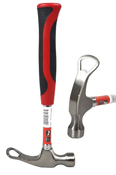 Binbirreyon Şişe Açacaklı Çekiç 235gr Parti Çekici Karbon Çelik Gövde Ce103