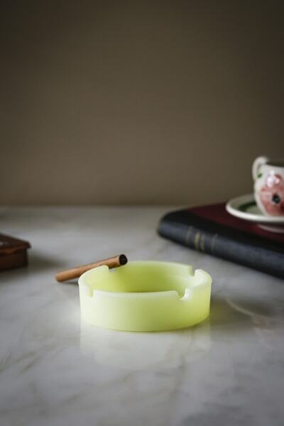 Genel Markalar Fosforlu Silikon Küllük Yesil Yeşil Oval