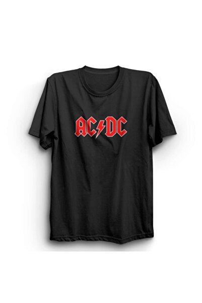 The Fame ACDC klasični crveni logo, rok metal majica