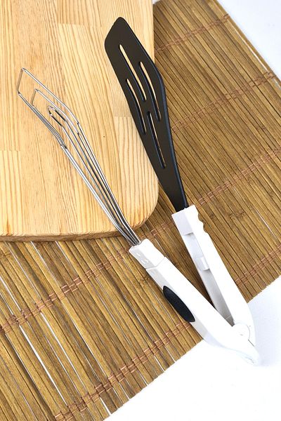 Binbirreyon Clamp Spatula Serving Spatula Non-Stick Surface Lockable 31cm Ra232