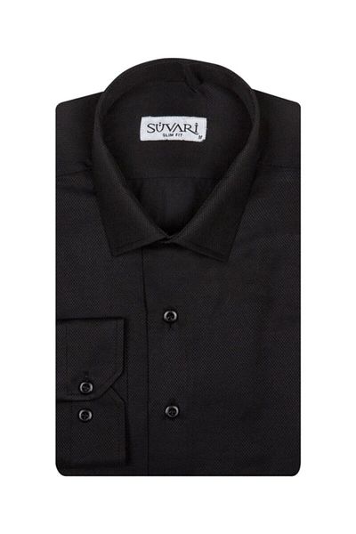 SÜVARİ Ανδρικό πουκάμισο με μοτίβο Slim Fit Armure