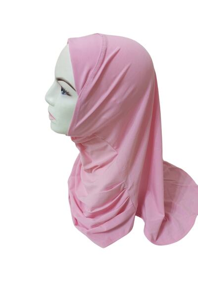 ALLURİNG THE BETTER ONE Çocuk Pratik Eşarp Başörtüsü Pembe