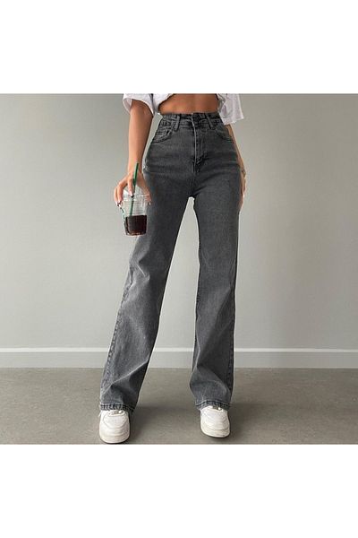 LAMİRA Palazzo Denim High Waist Jean Comfort Lycra