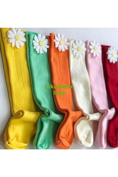 ÖZKARDEŞLER BABY عبوة من 6 جوارب للركبة للأطفال - ديزي من اللباد