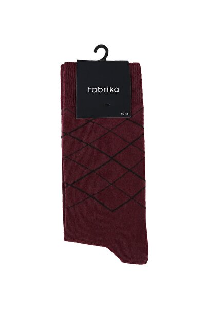 Fabrika Bordo Erkek Soket Çorap Fab-ns-31