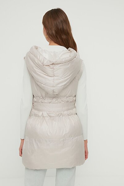 Trendyol Collection Жилет з капюшоном і кам'яним поясом