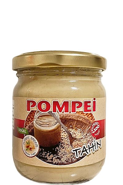 POMPEİ BADEM 200 g Organic 100% Tahini Natural Additive-Free Gluten-Free Local Plain Sugar-Free Tahini