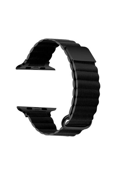 Watch Series 5/6/7/8/9/se 38/40/41mm Series 10 42 / Series 11 42mm Compatible Magnetic Leather Design Lanyard