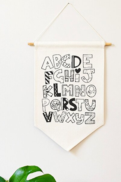 Miomundo لافتة جدارية مطبوعة بأحرف إسكندنافية لغرفة الأطفال ملحقات ديكور الحائط