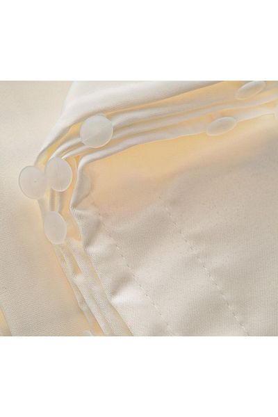 ALTINPAMUK Luxury Satin Sunshade Curtain Cream Enxboy Optional