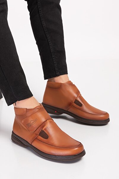 DİA COMFORT Diyabetik Tam Ortopedik Hakiki Deri Erkek Bot Dia109