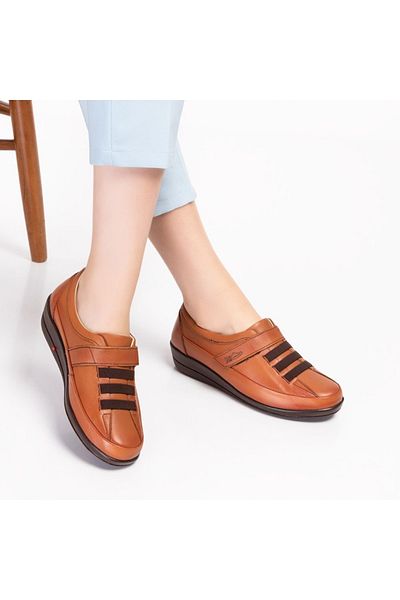 DİA COMFORT Pantofi de damă din piele naturală pentru diabetici ortopedici
